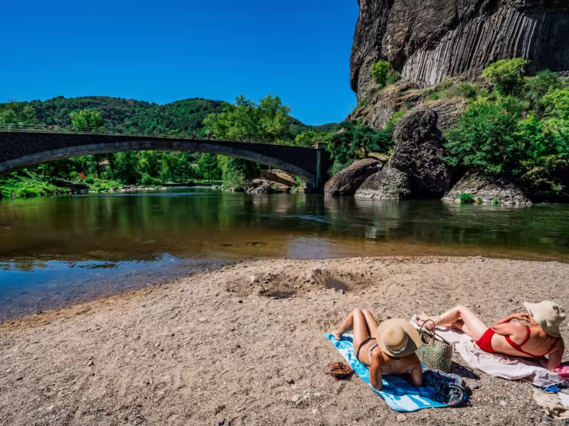 Plage de Prades et ses orgues
