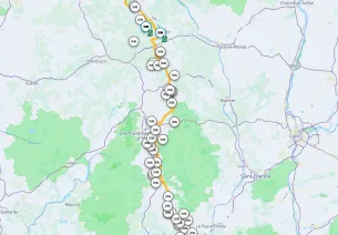How to search for accommodation along the Via Allier?