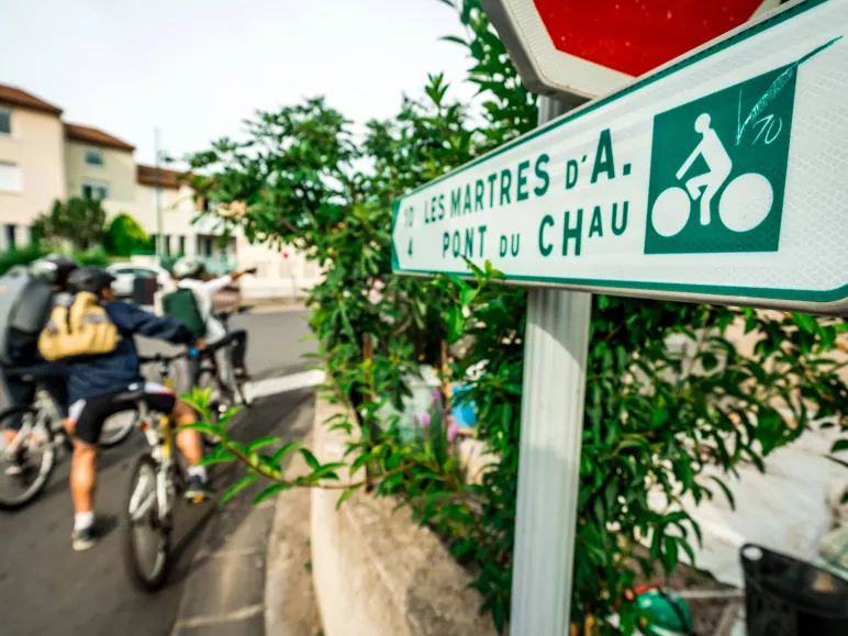 Signposting along the Via Allier